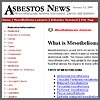 Mesothelioma and Asbestos News