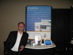 eJustice Vice President Chris Brown at the Chicago Hilton for the AAJ Convention